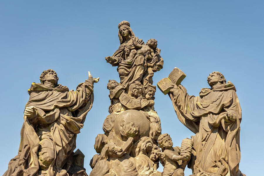 Madonna, Ss. Dominic and Thomas Aquinas Photograph by Chad Thunberg