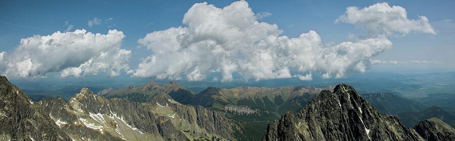 Majestic Mountain Range Under Clouds Photograph - Majestic Mountain Range Under Clouds by Robert Grac