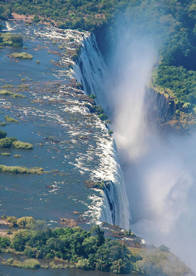 Majestic Victoria Falls Cascade Photograph - Majestic Victoria Falls Cascade by Marcy Wielfaert