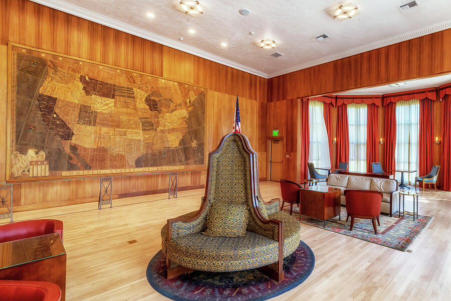 Mammoth Hotel Map Room - Yellowstone by Susan Rissi Tregoning