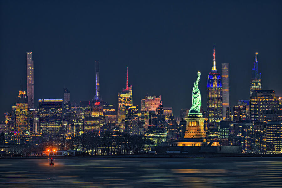 Manhattan Skyline Icons Photograph by Susan Candelario