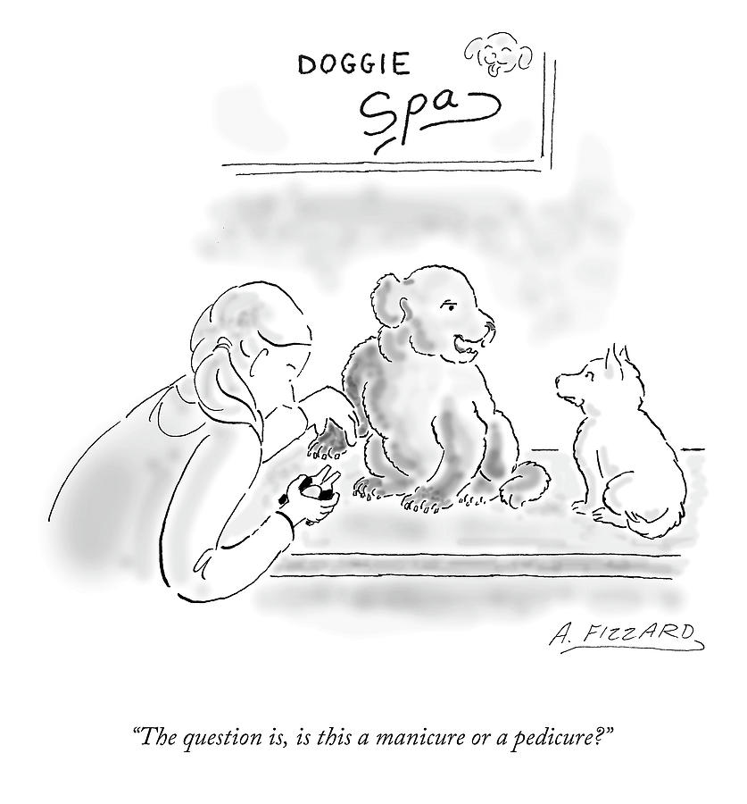 Manicure or Pedicure Drawing by Anne Fizzard