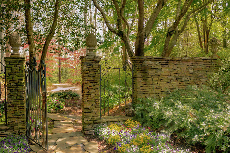 Manor House Gate in Spring Photograph by Cindy Robinson
