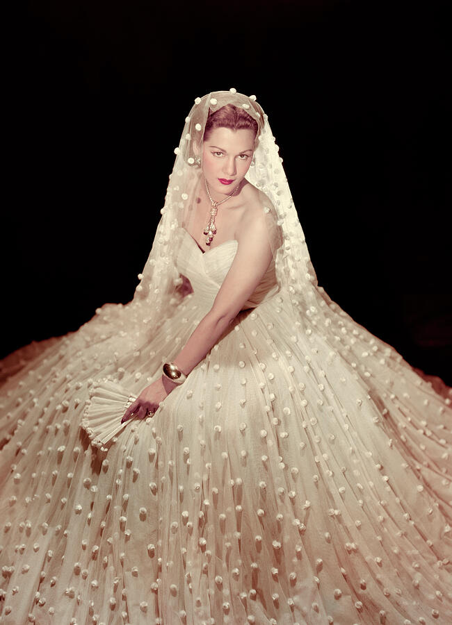 vintage silver wedding dresses Vintage Wedding Gown with Silver Beading