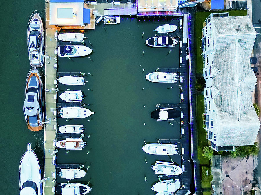 Marina Parking Photograph by Oceanic SkyView