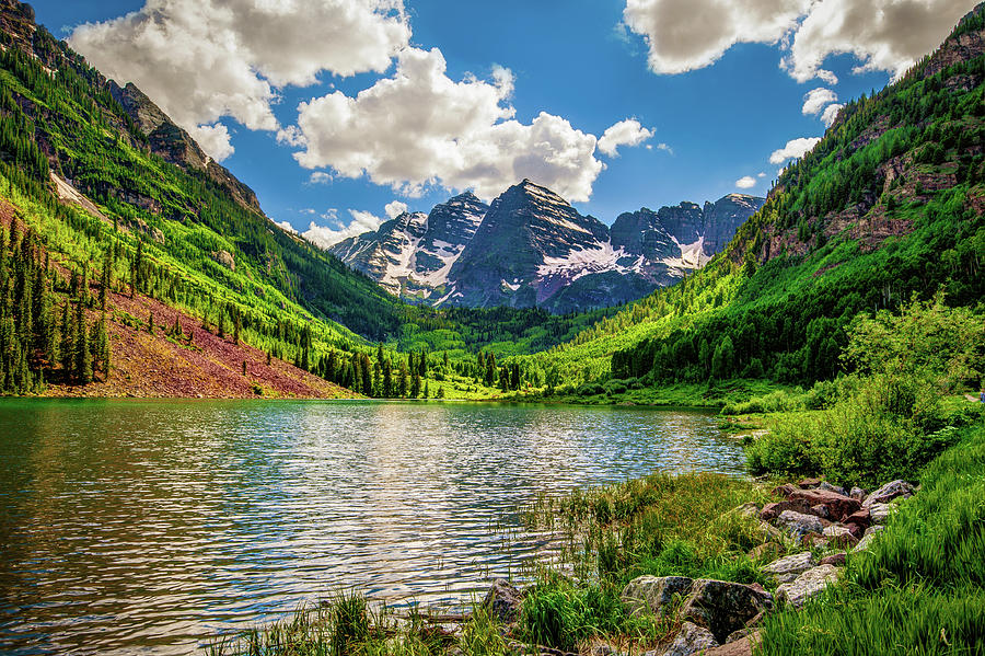 Maroon Bells Photograph by Abbie Warnock