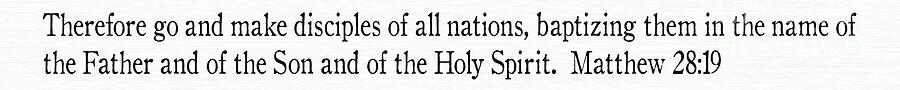 Matthew 28 19 Scripture Stick Christian Wall Art Painting by Mark Lawrence