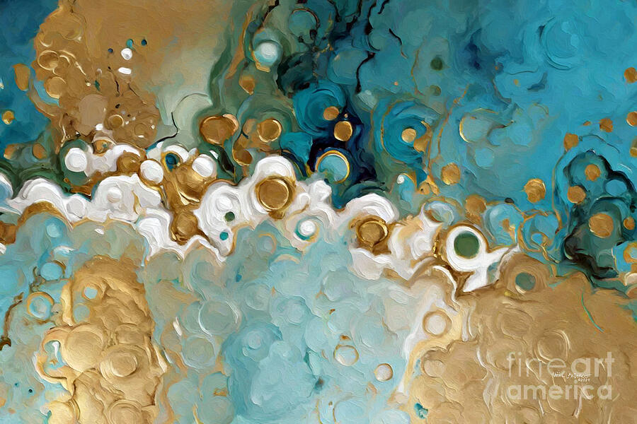 Matthew 5 9. The Peacemakers. Abstract Christian Wall Art Painting by Mark Lawrence