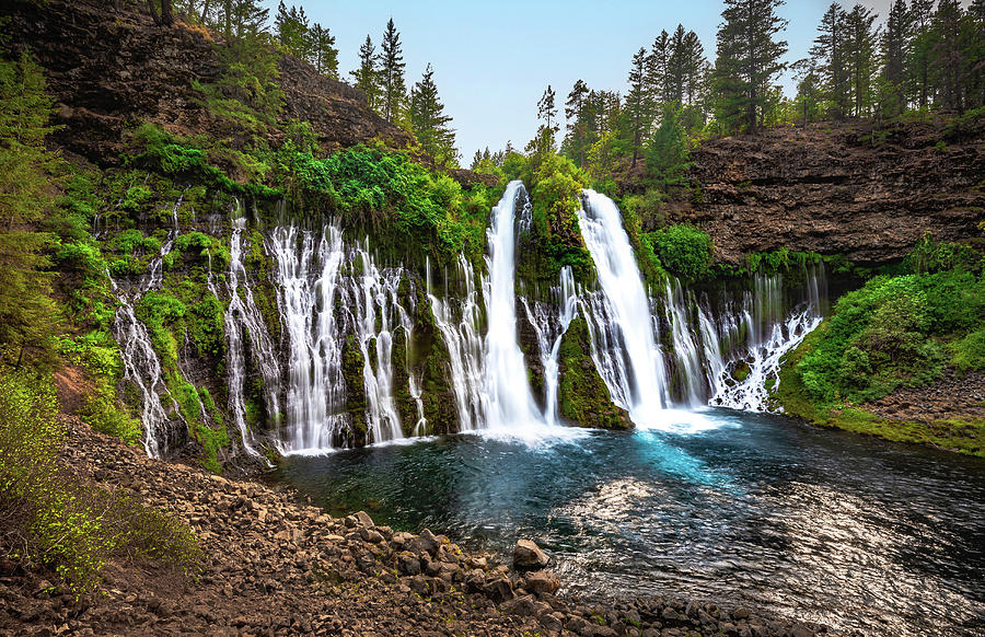 McArthur Burney Falls and Surrounding Pool, California Photograph by Abbie Warnock
