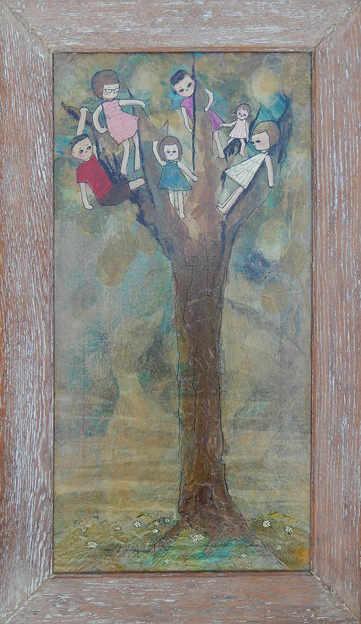 McGFamilyTree.Frame Mixed Media by Mary Conner