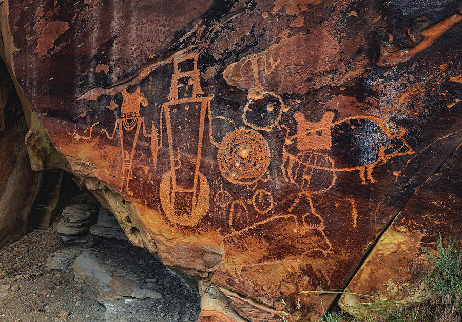 McKee Springs Petroglyphs Close Up, Utah Photograph by Abbie Warnock