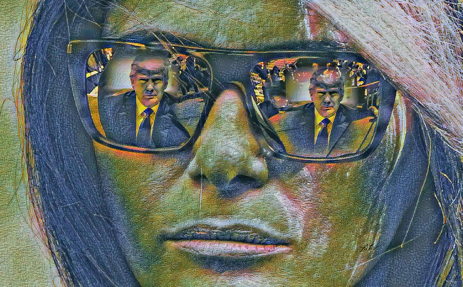 Melania Digital Art by Antonios Valamontes
