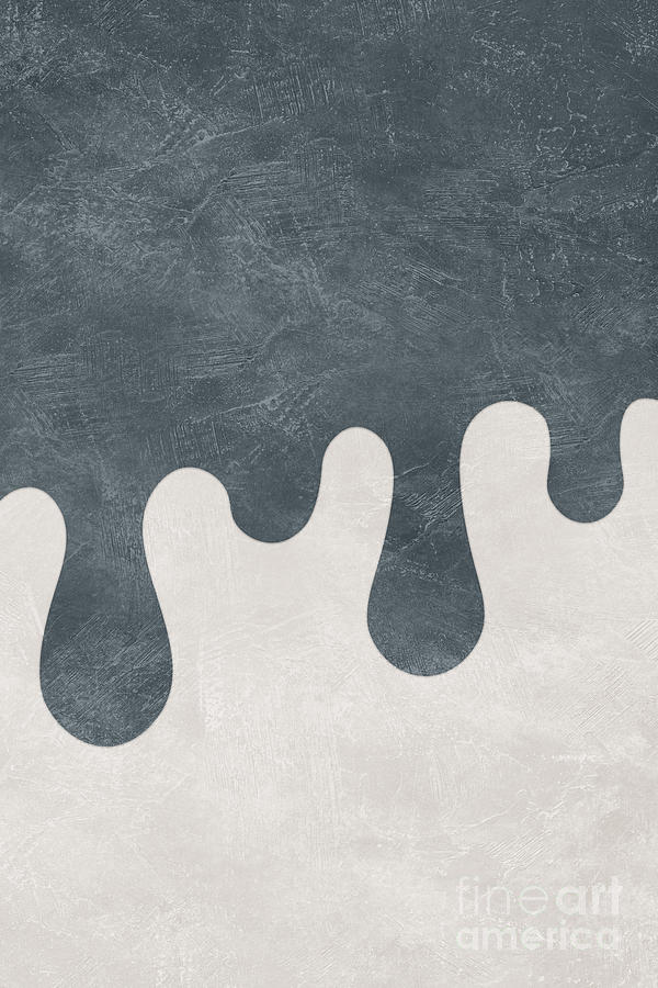 Melting Blues Abstract Design Digital Art - Melting Blues by Ema Paraschiv