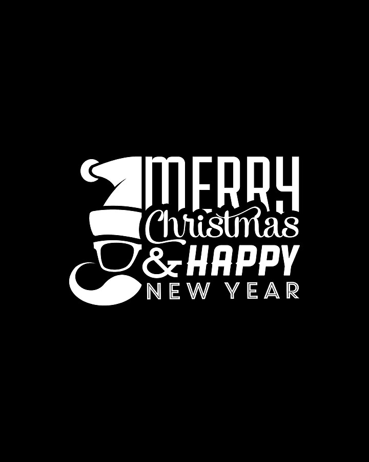 Merry Christmas and Happy New Year Digital Art by Flippin Sweet Gear