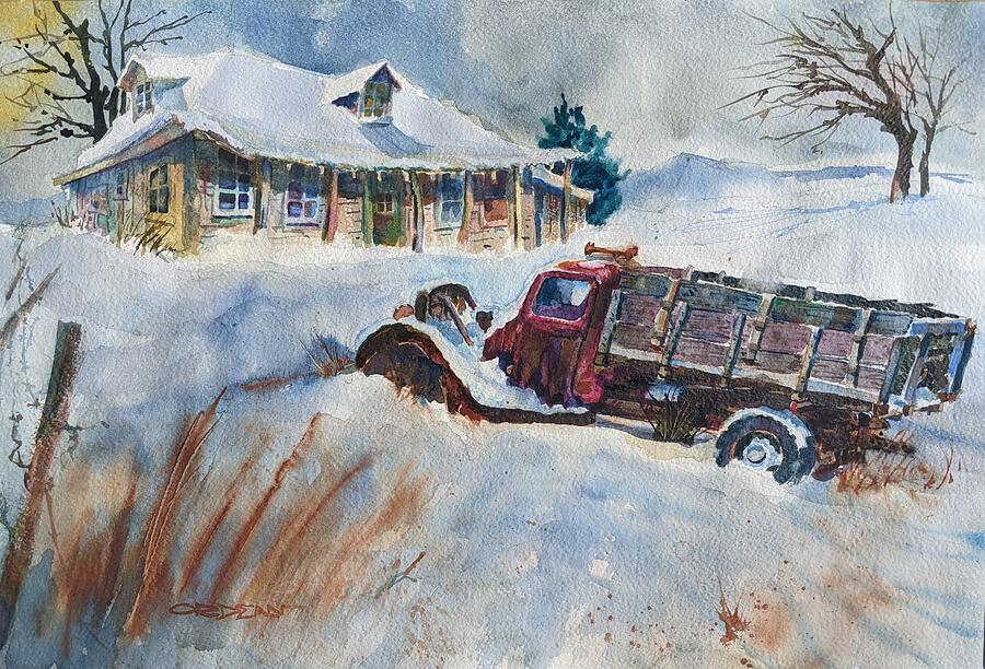 Joes Old Stakebed Painting by Jackson Ordean