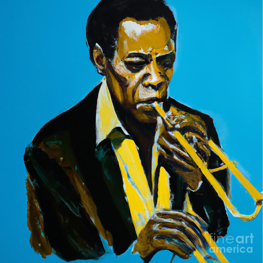 Miles 1 Mixed Media by Bencasso B