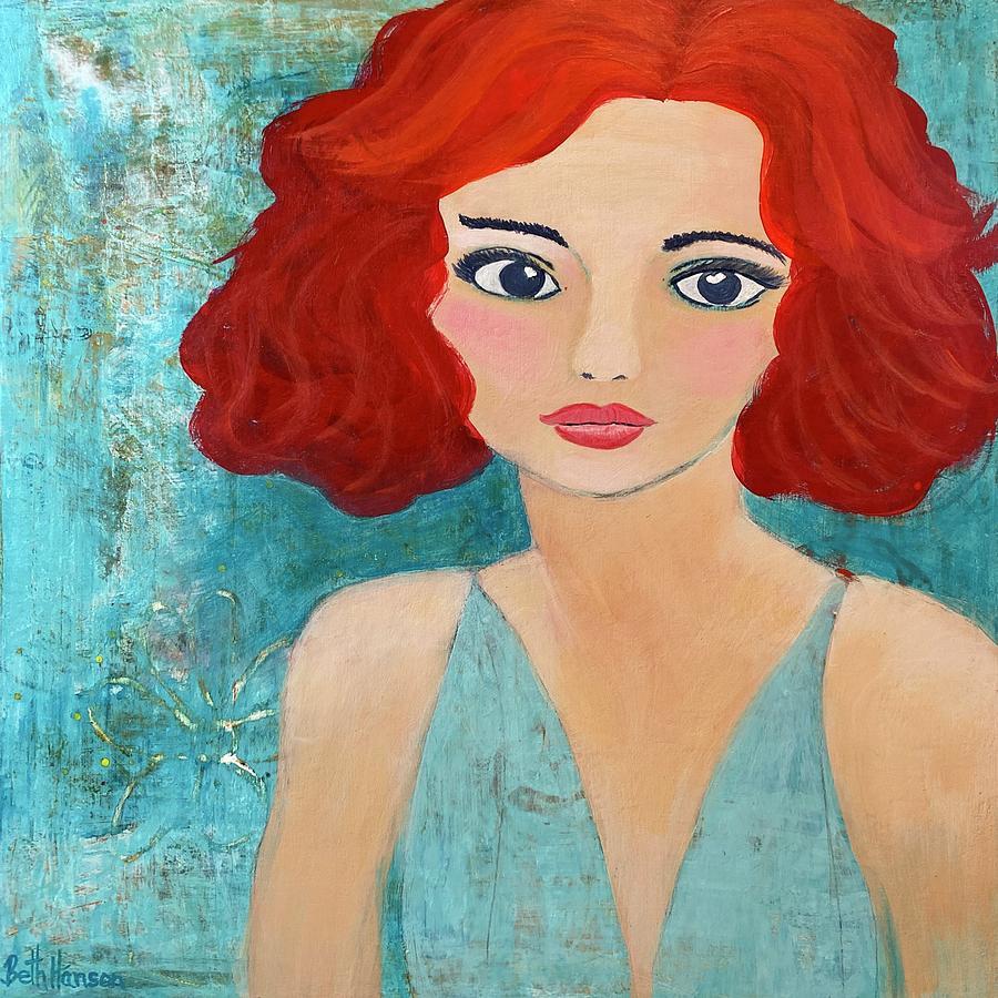 Millie on My Mind Painting by Beth Hanson
