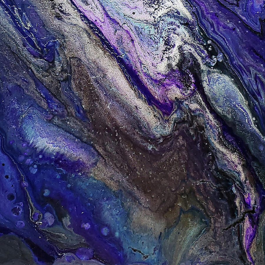 Mini Galaxy Pour Space Painting by Annalisa Rivera-Franz