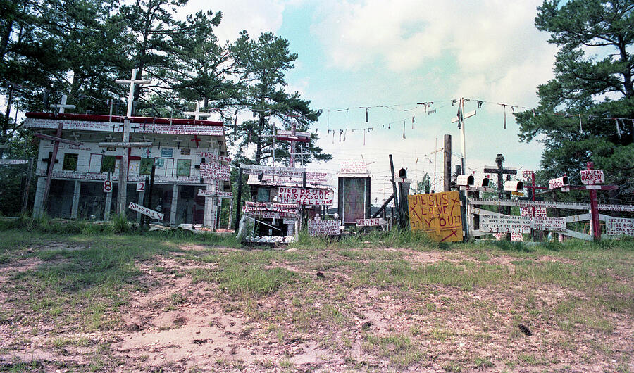 Mysterious Roadside Shrine Photograph - Mirical Garen - aka, W.C. Rices Cross Garden 2 by Jeremy Butler