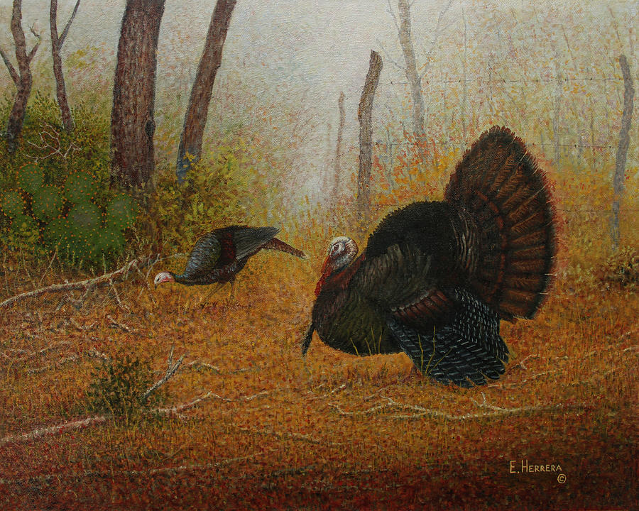 Misty Morning Painting by Eleazar Herrera