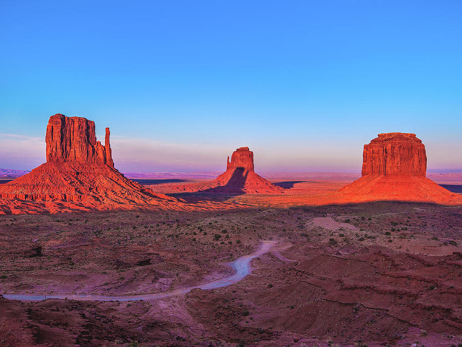 Mitten Shadows, Monument Valley, Arizona Photograph by Abbie Warnock