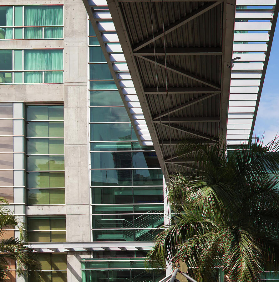 Modern Building and Overpass Photograph - Modern Building and Overpass by Tatiana Travelways