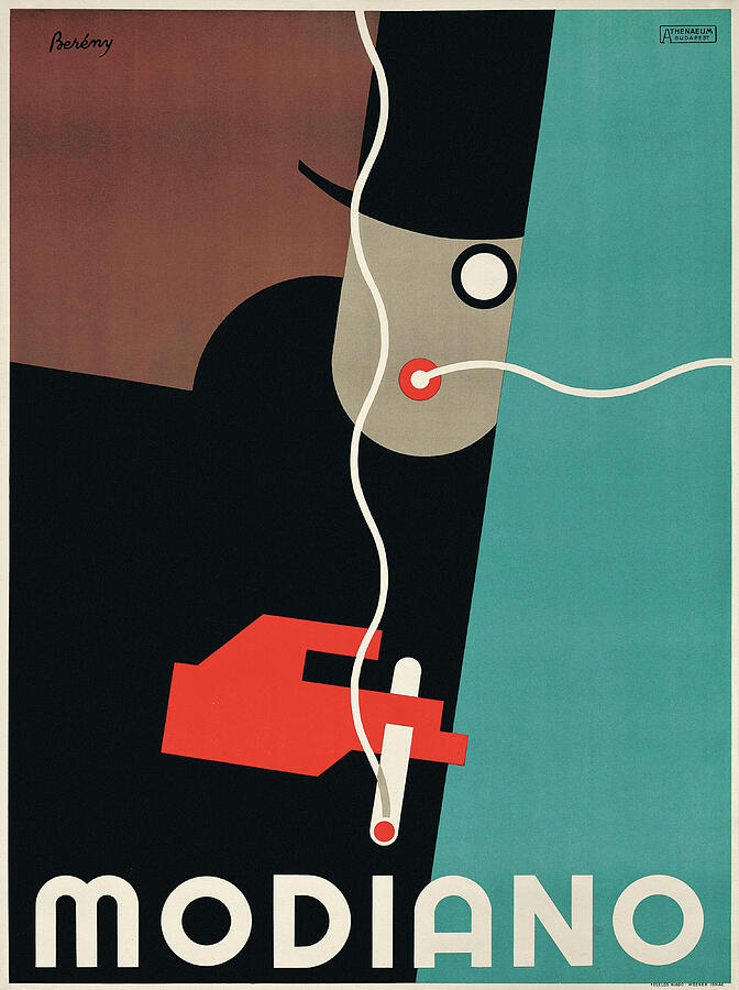 cigarette ad poster Modiano cigarettes