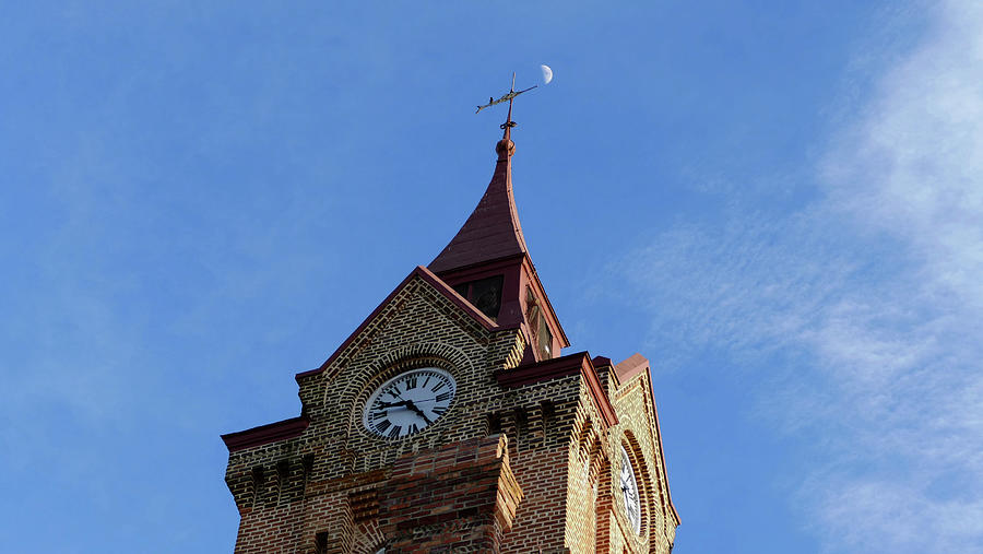 Moon Over the Opera House Photograph by Brian Hare