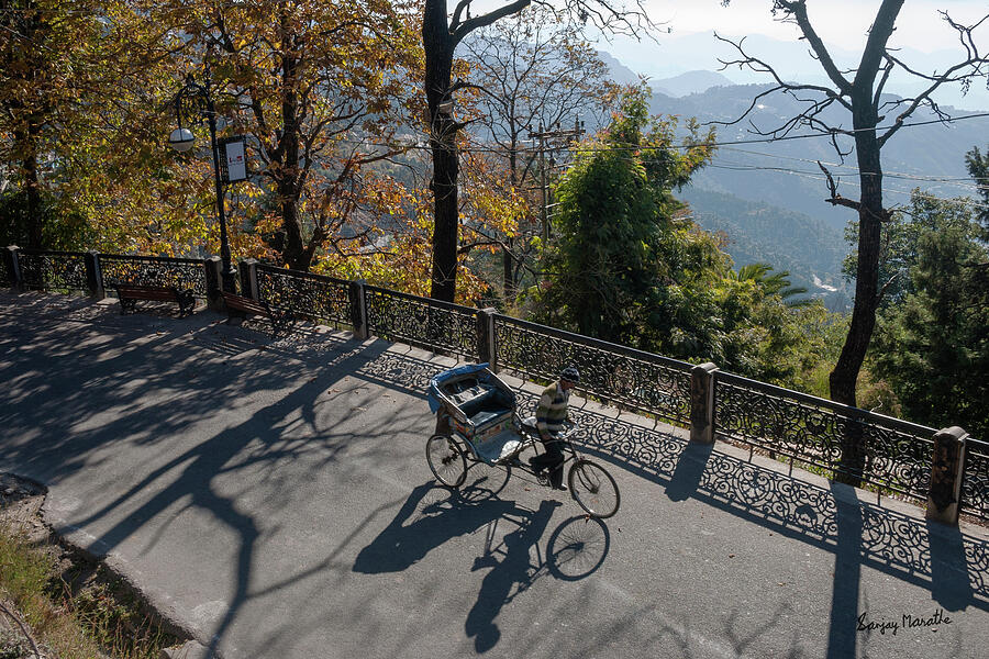 Morning Shadows, Mussoorie Photograph by Sanjay Marathe