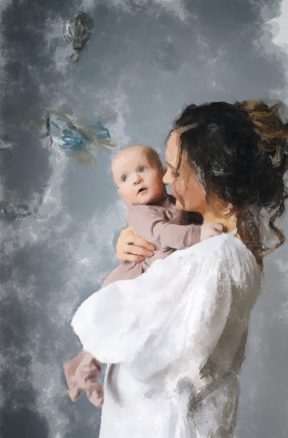 Mother and Child Painting by Gary Arnold