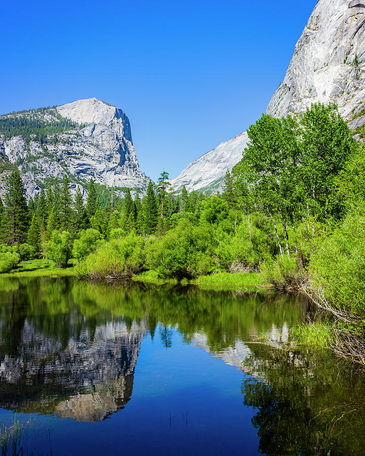 Mount Watkins from Mirror Lake Photograph by David Fountain