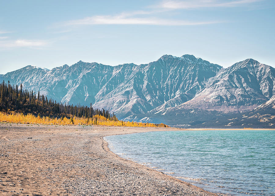 Mountain Range at Destruction Bay in Yukon Canada Photograph by Shannon Williams