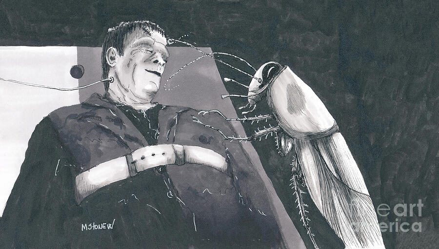 Mr. Scuttle Comforts a Friend Painting by Marie Stone-van Vuuren