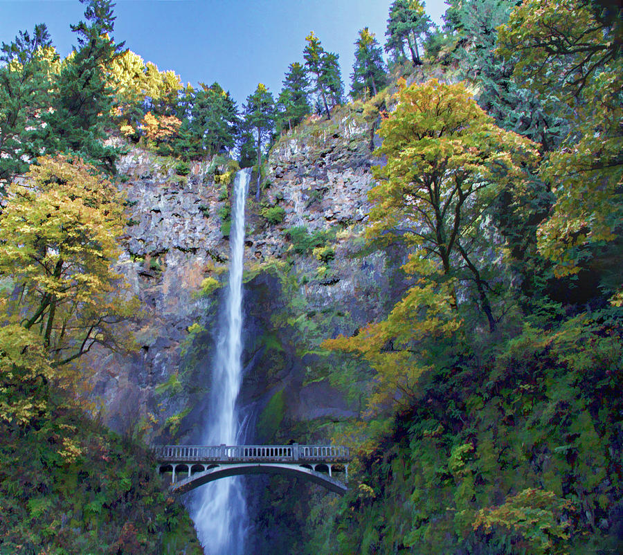 Multnomah Falls 1 Photograph by Barbara Siegel