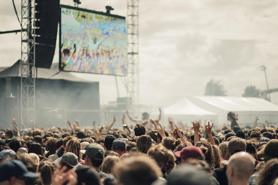 Music Festival Crowd Photograph by SolStock