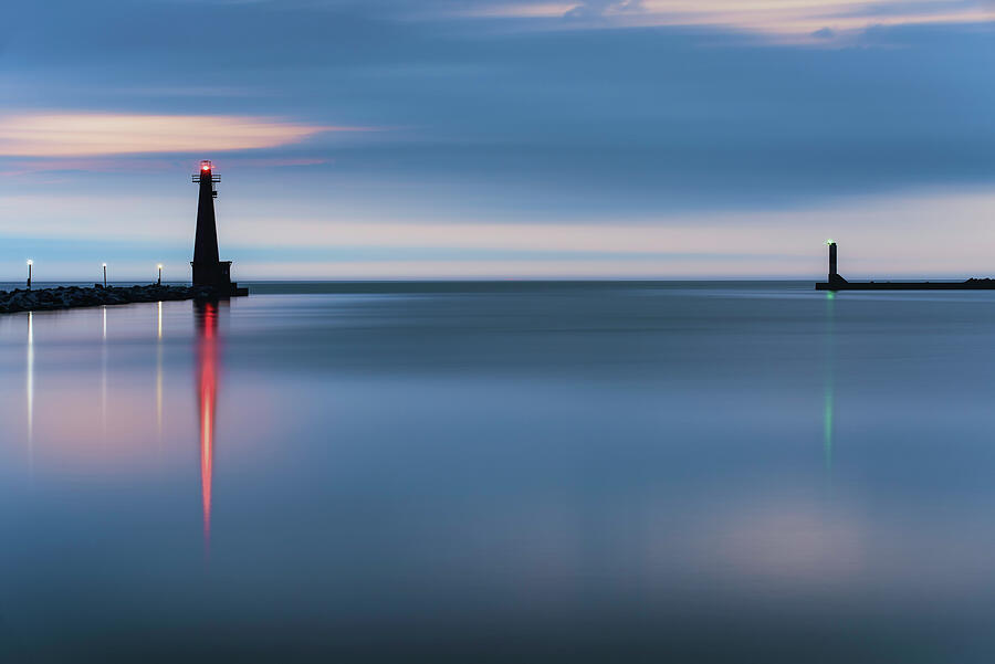Muskegon South Breakwater Light Photograph by Michael Collins