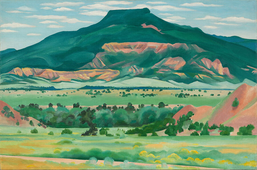 My Front Yard, Summer, Pedernal, New Mexico by Georgia OKeeffe Painting by Georgia OKeeffe
