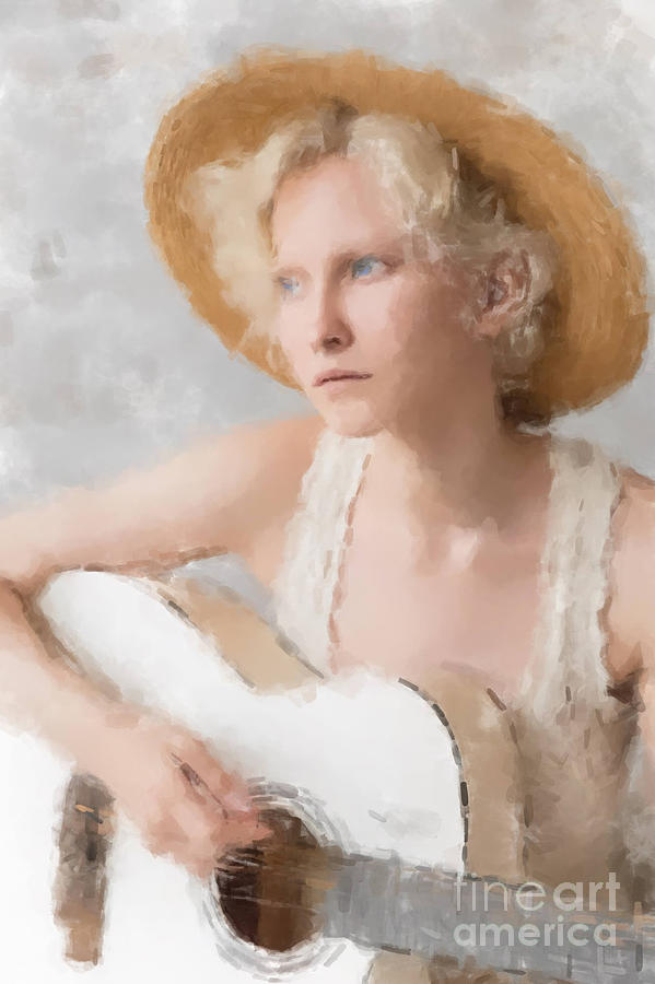 My Guitar Gently Weeps Painting by Gary Arnold