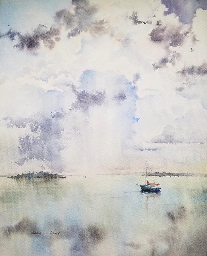 My Mooring Painting by Amanda Amend