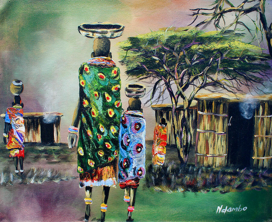 N-243 Painting by John Ndambo