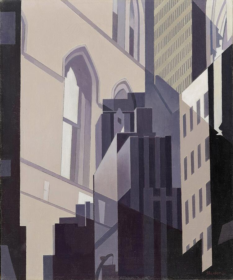 New York City Architecture by Charles Sheeler Painting - Neighbors - New York City by Charles Sheeler by Charles Sheeler