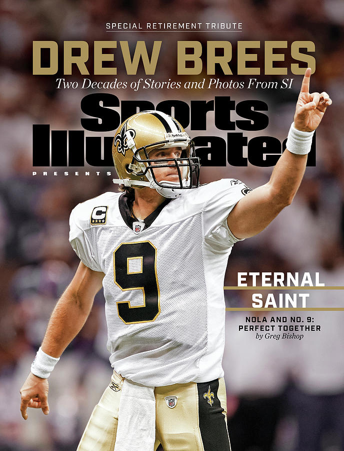 Drew Brees Retirement Commemorative Cover Photograph - New Orleans Saints Drew Brees, Special Retirement Commemorative Issue by Sports Illustrated