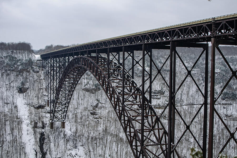 New river gorge bridge winter Photograph by Flees Photos
