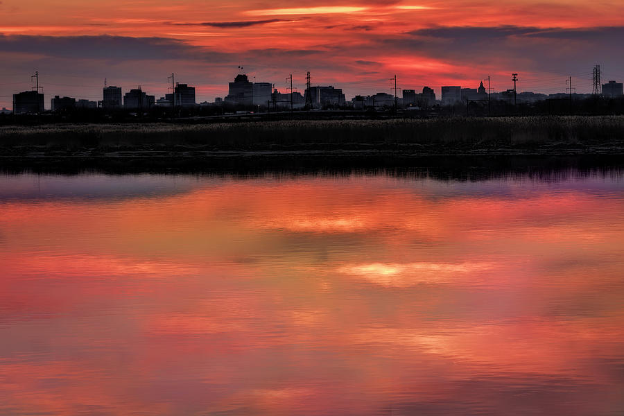 Newark New Jersey Skyline Photograph by Susan Candelario