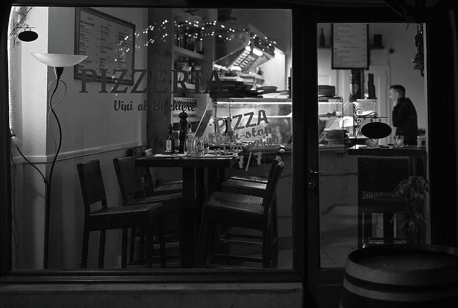 Night Pizza Photograph by Steven Nelson
