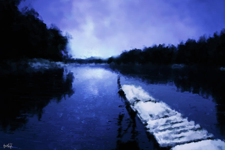 Night River Safari Digital Art by Gradify Creations