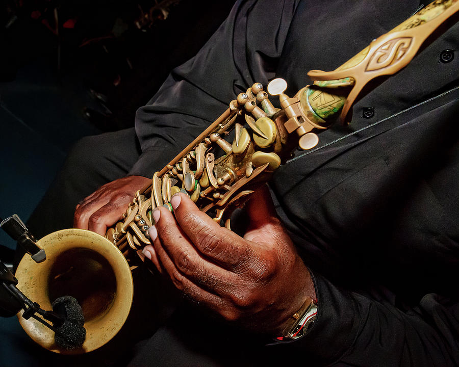 Nighttime Sax Photograph by Marshall Hurley
