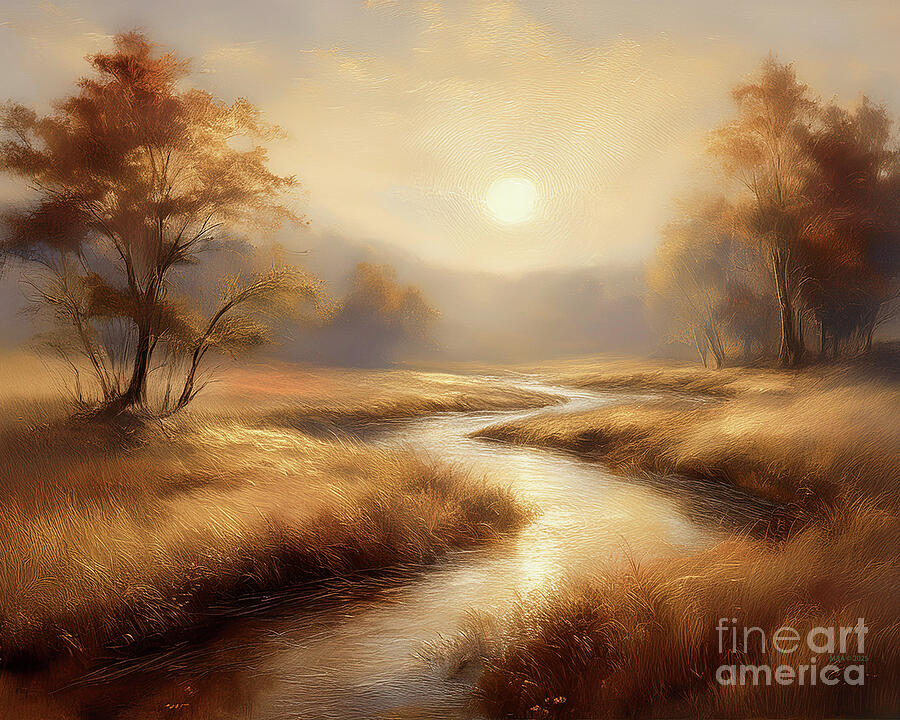 Nisqually Tide Pools Ai Art by Macro Abundance