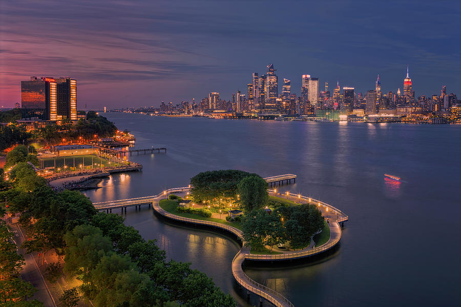 NJ NYC Skyline Photograph by Susan Candelario