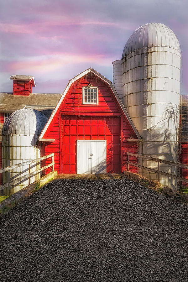 NJ Red Barn and Silo Photograph by Susan Candelario